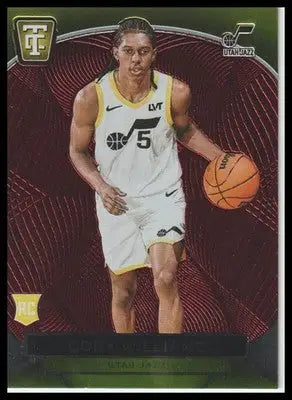 2024-25 Panini Totally Certified #168 Cody Williams Mirror Maroon
