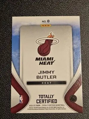 2024-25 Panini Totally Certified #8 Jimmy Butler Franchise Foundations - Basketball Card Single