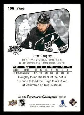 2024-25 Parkhurst Champions #106 Drew Doughty - Hockey Card Single
