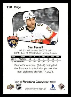 2024-25 Parkhurst Champions #110 Sam Bennett - Hockey Card Single
