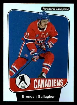 2024-25 Parkhurst Champions #121 Brendan Gallagher Rainbow Foil - Hockey Card Single