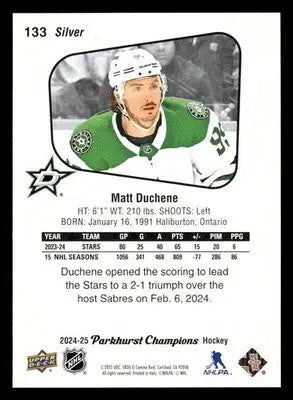 2024-25 Parkhurst Champions #133 Matt Duchene Silver - Hockey Card Single