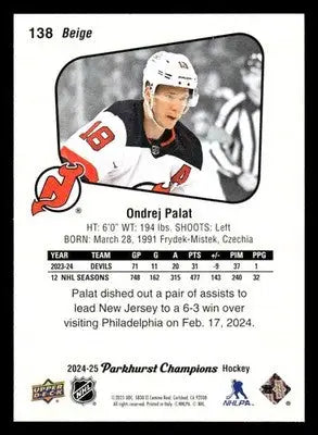 2024-25 Parkhurst Champions #138 Ondrej Palat - Hockey Card Single