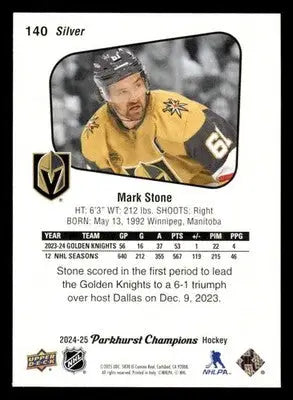 2024-25 Parkhurst Champions #140 Mark Stone Silver - Hockey Card Single