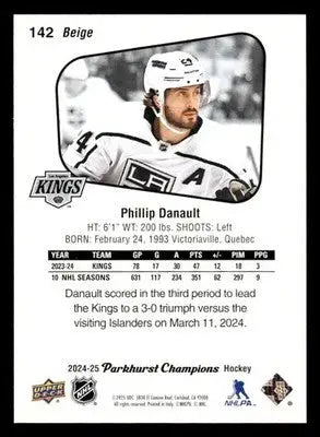 2024-25 Parkhurst Champions #142 Phillip Danault - Hockey Card Single