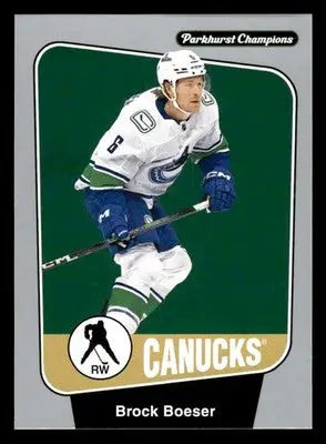 2024-25 Parkhurst Champions #151 Brock Boeser Silver - Hockey Card Single