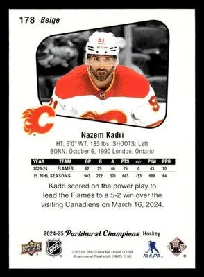 2024-25 Parkhurst Champions #178 Nazem Kadri - Hockey Card Single