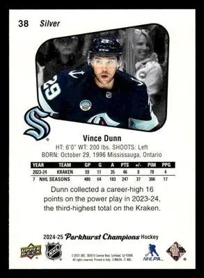 2024-25 Parkhurst Champions #38 Vince Dunn Silver - Hockey Card Single