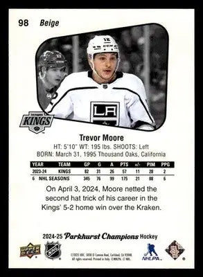 2024-25 Parkhurst Champions #98 Trevor Moore - Hockey Card Single