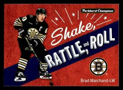 2024-25 Parkhurst Champions #SRR-3 Brad Marchand Shake Rattle and Roll - Hockey Card Single