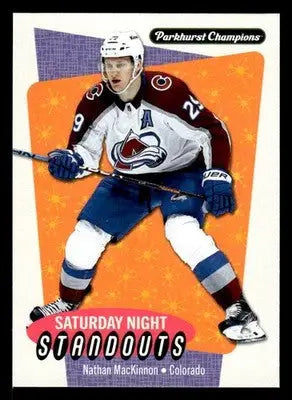 2024-25 Parkhurst Champions #SS-19 Nathan MacKinnon Saturday Night Standouts - Hockey Card Single