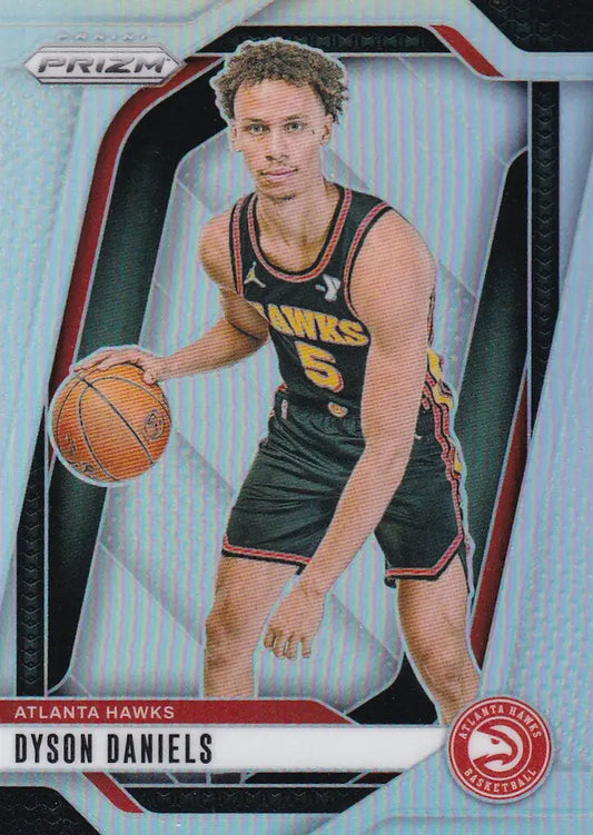 2024-25 PRIZM #122 DYSON DANIELS REFRACTOR- ATLANTA HAWKS - Basketball Card Single