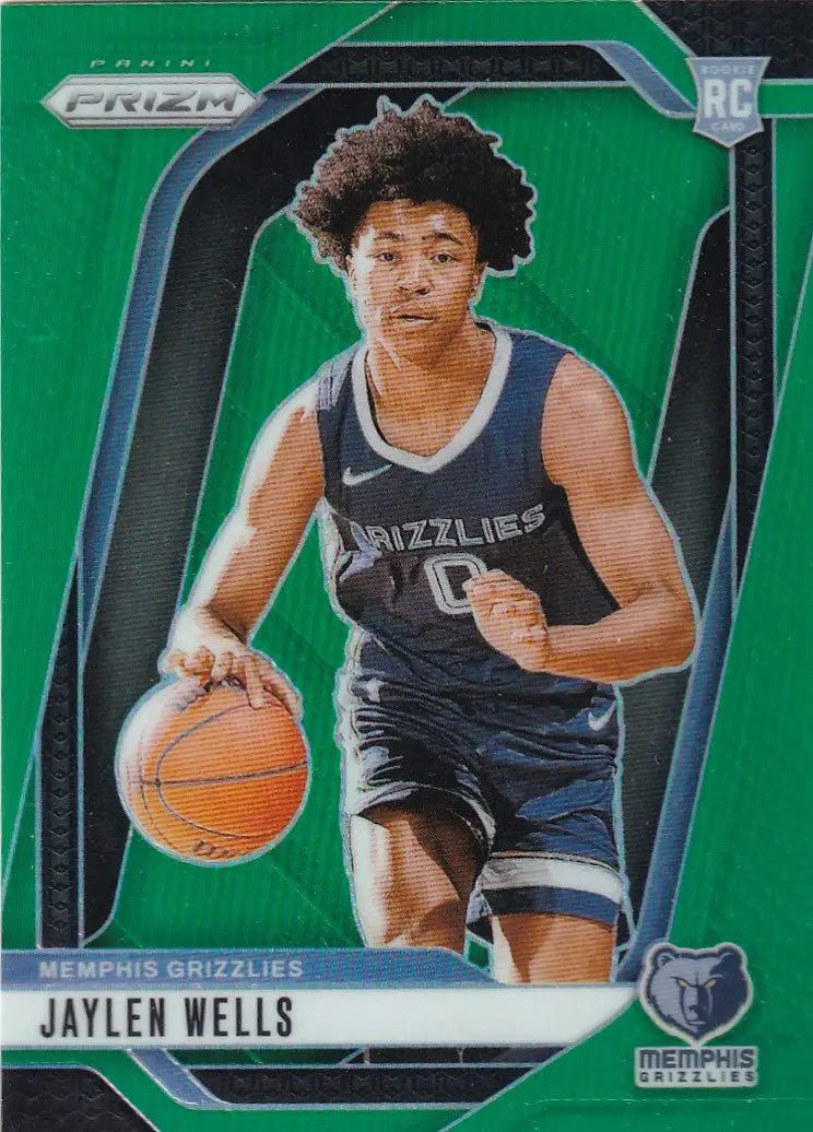 2024-25 PRIZM #239 JAYLEN WELLS GREEN- MEMPHIS GRIZZLIES