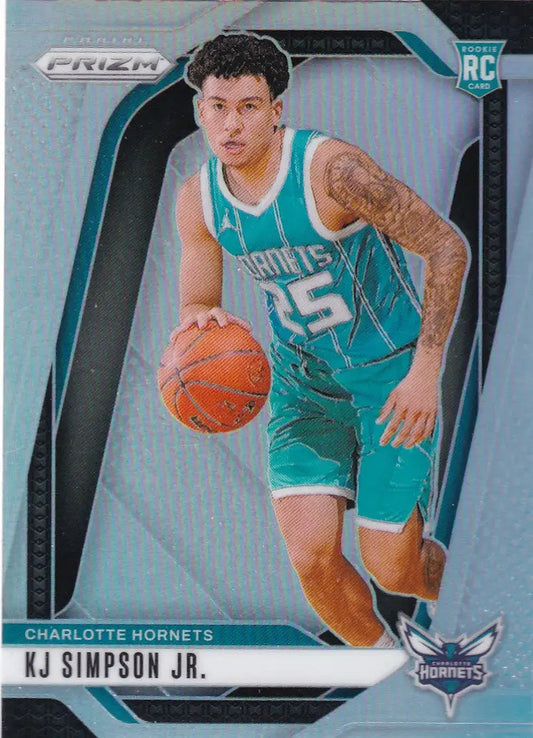 2024-25 PRIZM #247 KJ SIMPSON JR REFRACTOR- CHARLOTTE HORNETS - Basketball Card Single