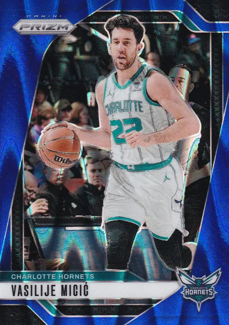 2024-25 PRIZM #88 VASILIJE MICIC BLUE RAY WAVE 69/99- CHARLOTTE HORNETS