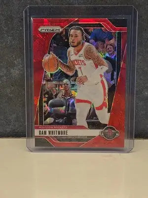 2024-25 Prizm Basketball Red Cracked Ice Cam Whitmore #110 Houston Rockets - Basketball Card Single