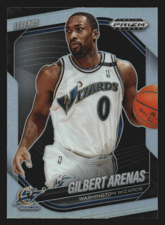 2024-25 Prizm Black Gilbert Arenas #266 Silver Prizm Legends Wizards - Basketball Card Single