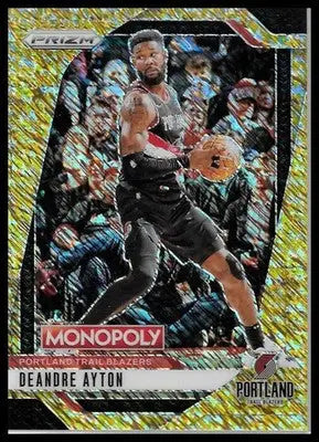 2024-25 Prizm Monopoly DeAndre Ayton #4 Gold Millionaire Shimmer /500 SP