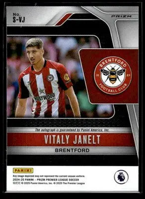 2024-25 Prizm Premier League #240 Vitaly Janelt Signatures - Choice Prizm - Soccer Card Single