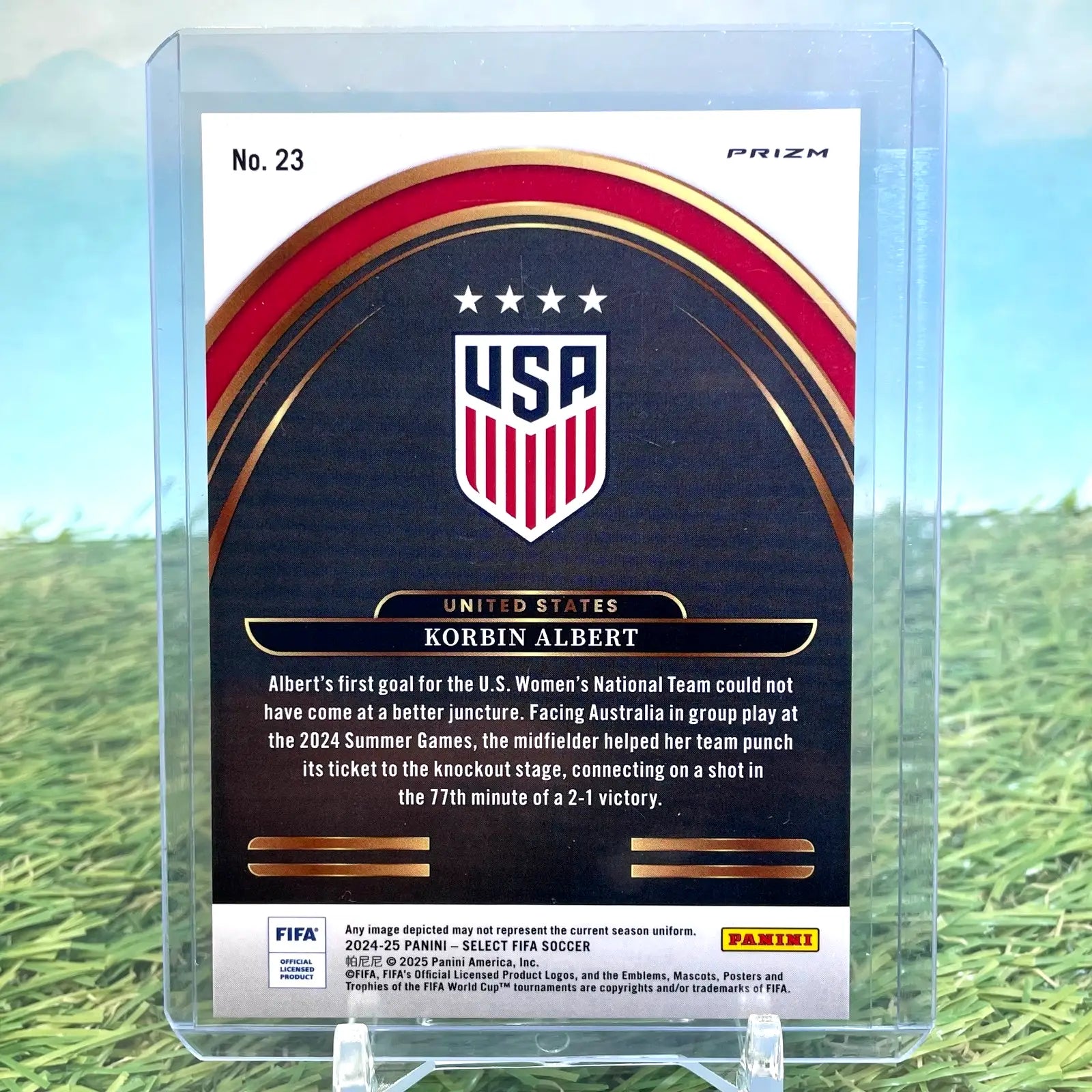 2024-25 Select FIFA Select Future Blue Pulsar Korbin Albert RC #23 USA - Soccer Card Single