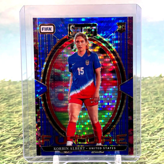 2024-25 Select FIFA Select Future Blue Pulsar Korbin Albert RC #23 USA - Soccer Card Single