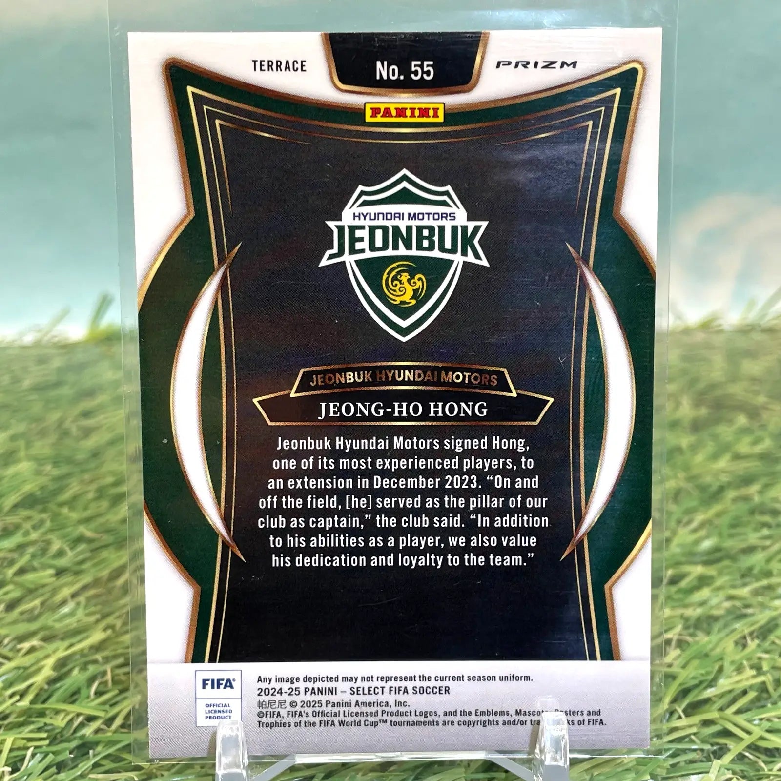 2024-25 Select FIFA JEONG-HO HONG Purple Mojo Prizm Terrace JEONBUK - Soccer Card Single