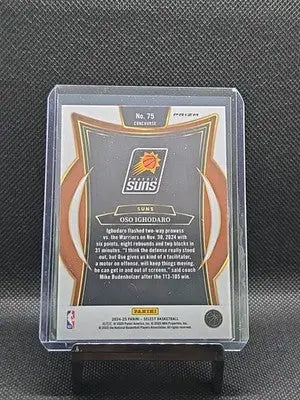 2024-25 Select Oso Ighodaro Concourse RC Blue Cracked Ice Prizm #75 Suns - Basketball Card Single