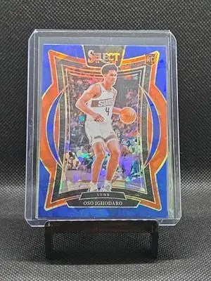 2024-25 Select Oso Ighodaro Concourse RC Blue Cracked Ice Prizm #75 Suns - Basketball Card Single
