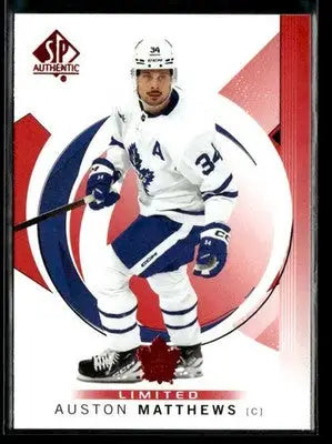 2024-25 SP Authentic Auston Matthews #2 Limited Red Toronto Maple Leafs - Hockey Card Single