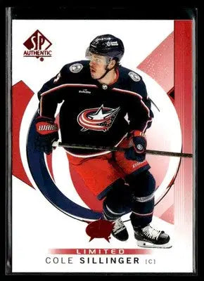 2024-25 SP Authentic Cole Sillinger #49 Limited Red Columbus Blue Jackets - Hockey Card Single