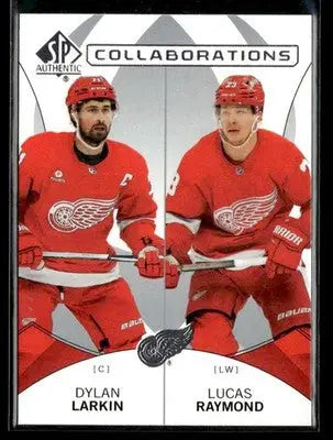 2024-25 SP Authentic Dylan Larkin / Lucas Raymond #C-22 Collaborations Red Wings