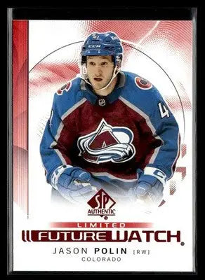 2024-25 SP Authentic Jason Polin #114 Limited Red Colorado Avalanche - Hockey Card Single