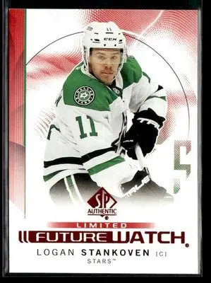 2024-25 SP Authentic Logan Stankoven #104 Limited Red Dallas Stars - Hockey Card Single