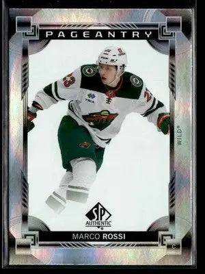 2024-25 SP Authentic Marco Rossi #P-6 Pageantry Minnesota Wild - Hockey Card Single
