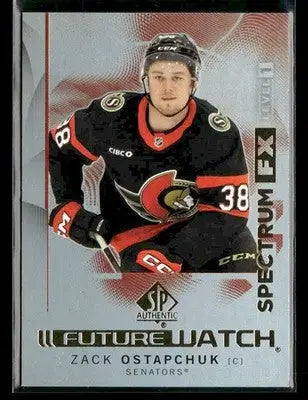 2024-25 SP Authentic Zack Ostapchuk #S-58 Spectrum FX Ottawa Senators - Hockey Card Single