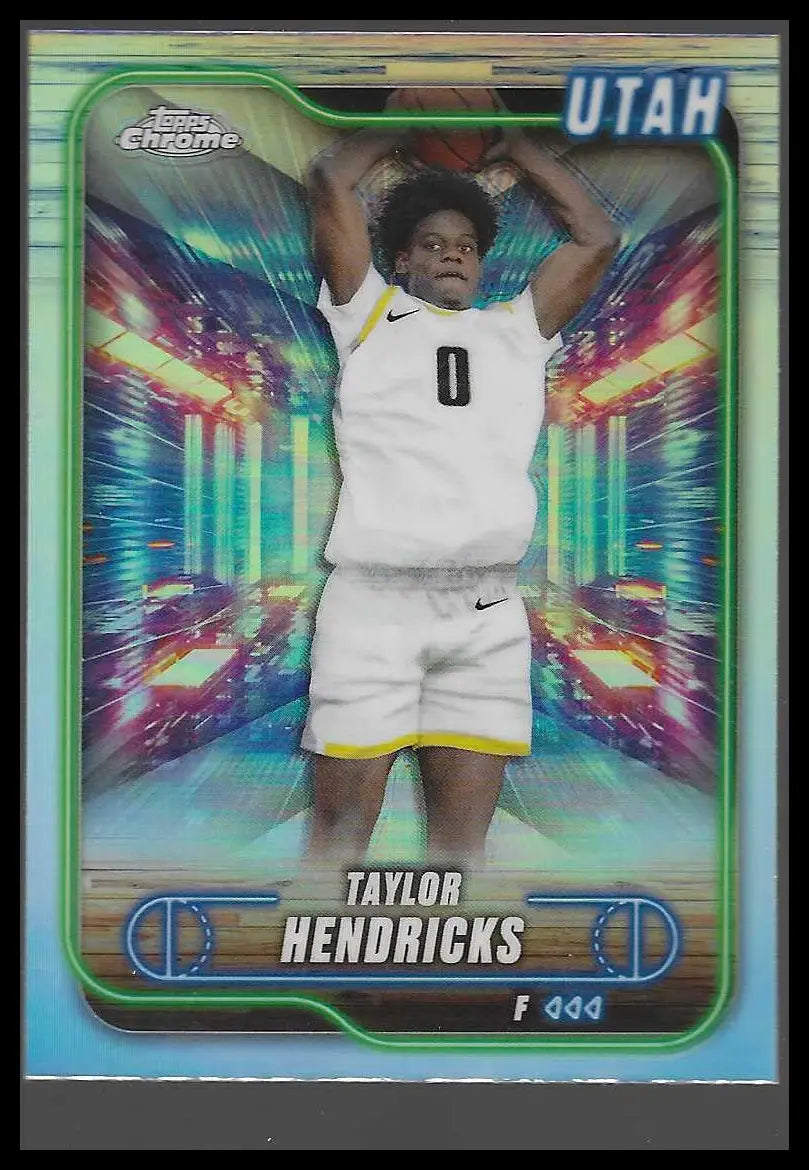 2024-25 Topps Chrome #11 Bilal Coulibaly Blue Basketball Refractor - Basketball Card Single
