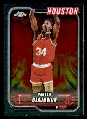 2024-25 Topps Chrome #115 Hakeem Olajuwon - Basketball Card Single