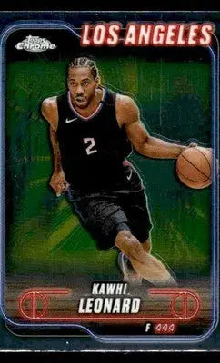 2024-25 Topps Chrome #120 Kawhi Leonard Base Los Angeles Clippers - Basketball Card Single