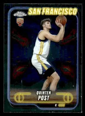 2024-25 Topps Chrome #121 Quinten Post - Basketball Card Single