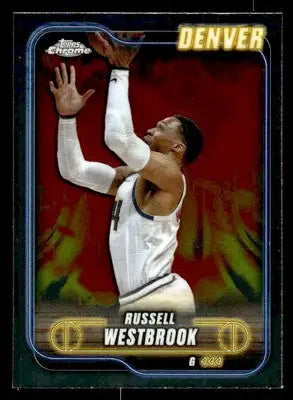 2024-25 Topps Chrome #125 Russell Westbrook Base Denver Nuggets - Basketball Card Single