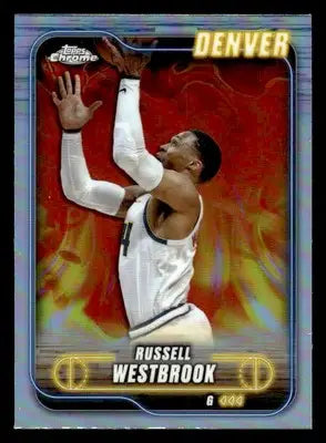 2024-25 Topps Chrome #125 Russell Westbrook Refractor - Basketball Card Single