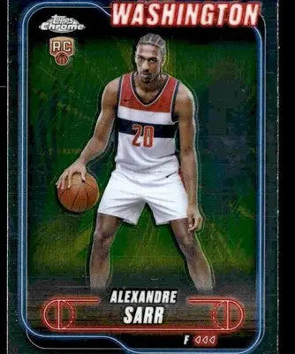 2024-25 Topps Chrome #136 Alexandre Sarr - Basketball Card Single