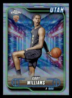 2024-25 Topps Chrome #160 Cody Williams Refractor - Basketball Card Single