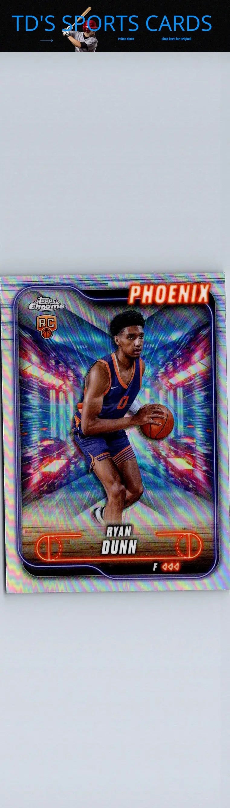 Ryan Dunn basketball card from 2024-25 Topps Chrome series for collectors