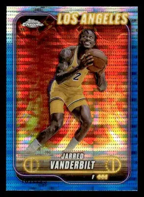 2024-25 Topps Chrome #27 Jarred Vanderbilt Blue Sonar Refractor #/125 - Basketball Card Single