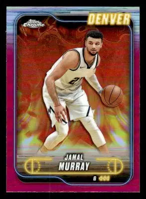 2024-25 Topps Chrome #34 Jamal Murray Magenta Refractor - Basketball Card Single