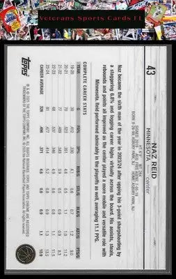 2024-25 Topps Chrome #43 Naz Reid