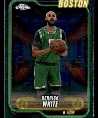 2024-25 Topps Chrome #45 Derrick White Base Boston Celtics - Basketball Card Single