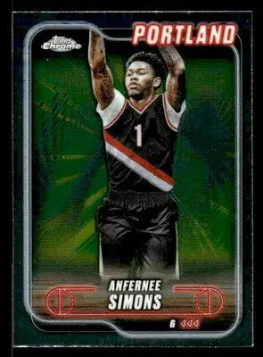 2024-25 Topps Chrome #53 Anfernee Simons - Basketball Card Single