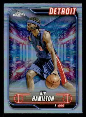 2024-25 Topps Chrome #65 Rip Hamilton Refractor - Basketball Card Single
